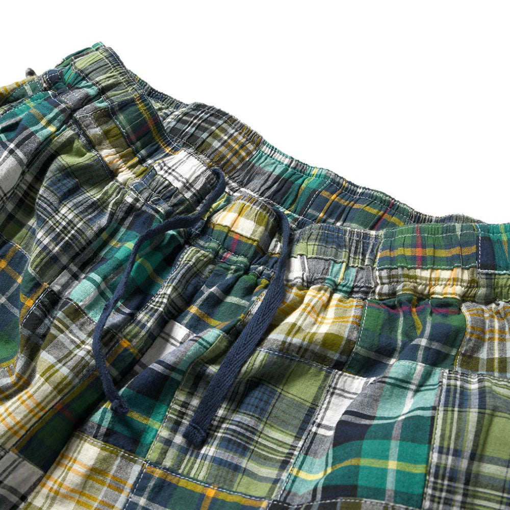 Patchwork Check Chef Pants マドラス チェック パッチワーク シェフ パンツ Green