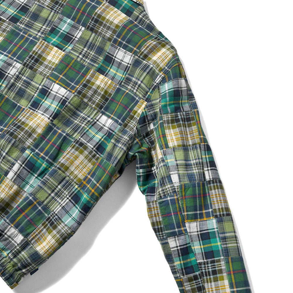 Patchwork Check Harrington Jacket ハリントン ジャケット マドラス チェック パッチワーク Green