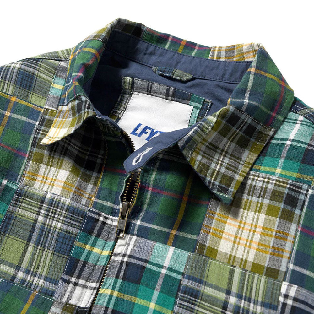 Patchwork Check Harrington Jacket ハリントン ジャケット マドラス チェック パッチワーク Green