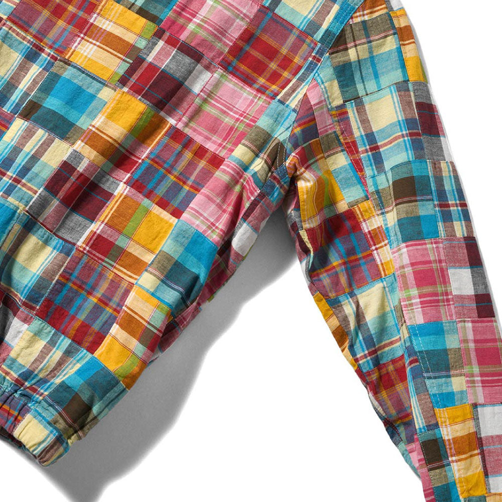 Patchwork Check Harrington Jacket ハリントン ジャケット マドラス チェック パッチワーク Red