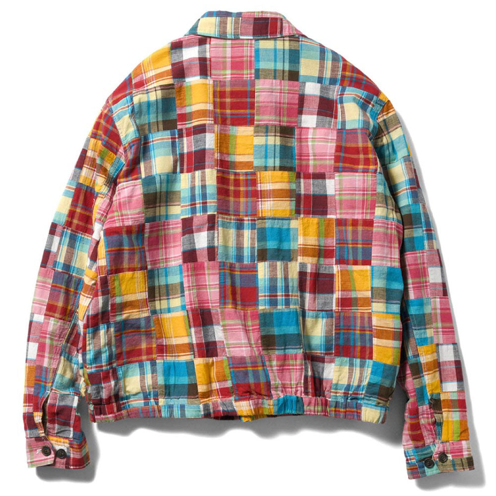 Patchwork Check Harrington Jacket ハリントン ジャケット マドラス チェック パッチワーク Red