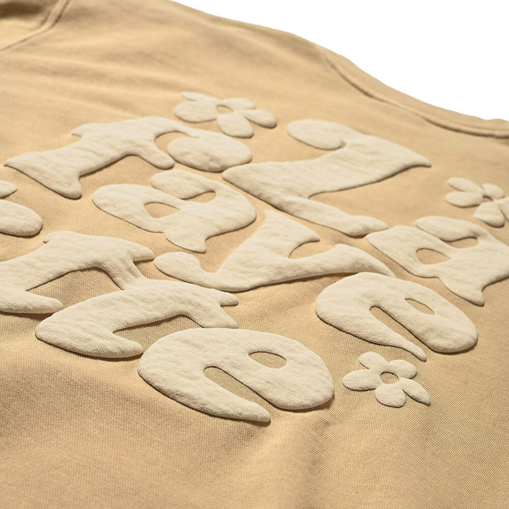 Pigment Dyed Flower Crewneck Sweat Sand フラワー クルーネック スウェット