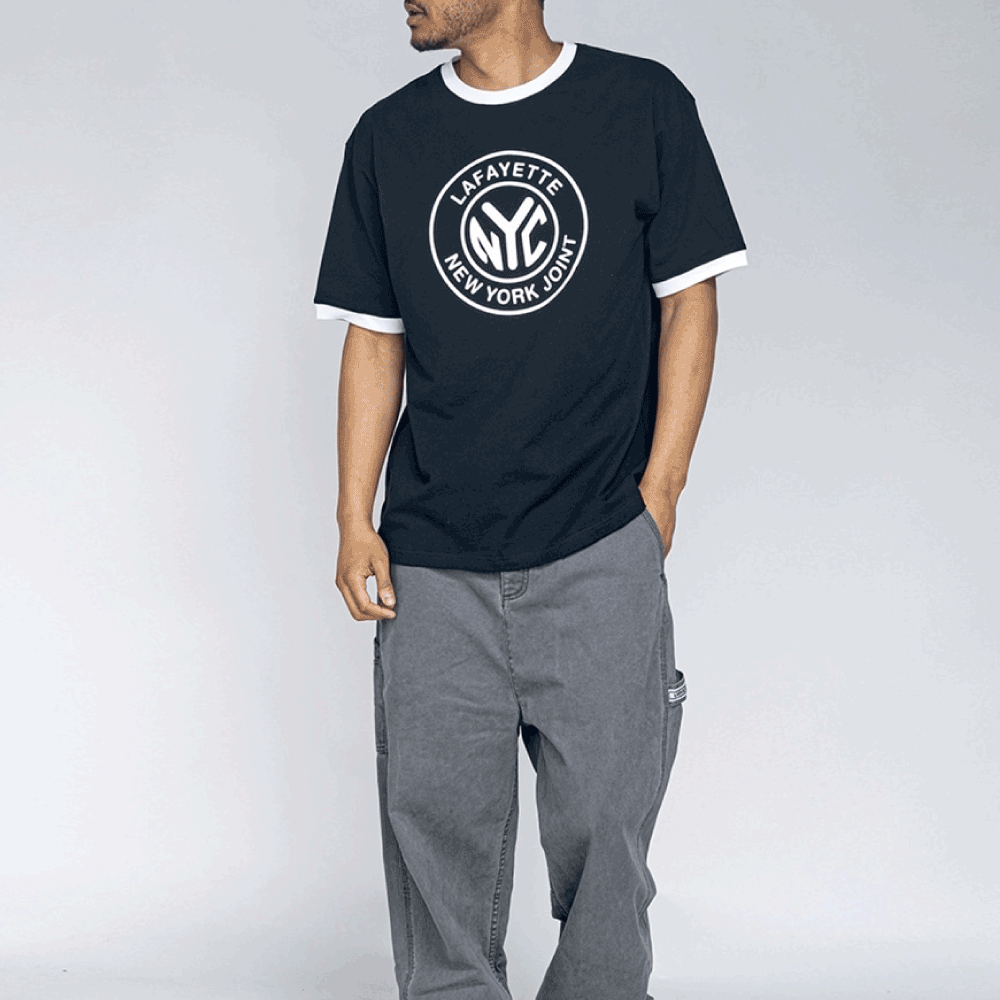 Token Logo Ringer S/S Tee White トークン ロゴ リンガー トリム 半袖 Tシャツ
