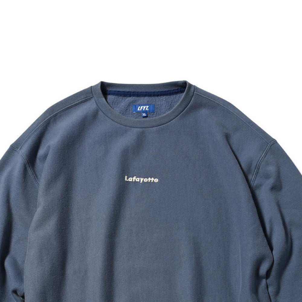 Worn Out Small Logo Crew Sweat Blue スモール ロゴ クルー ネック スウェット