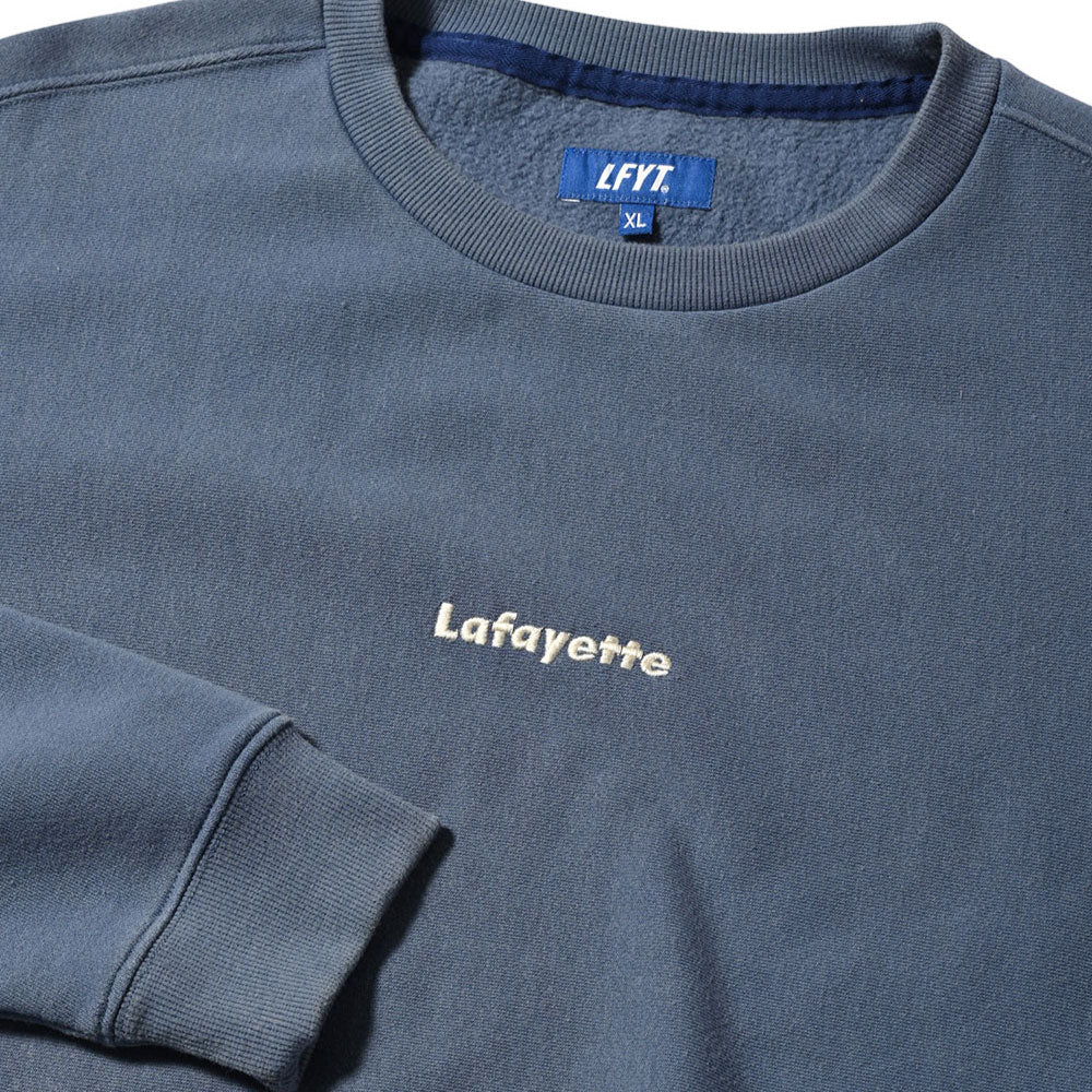 Worn Out Small Logo Crew Sweat Blue スモール ロゴ クルー ネック スウェット