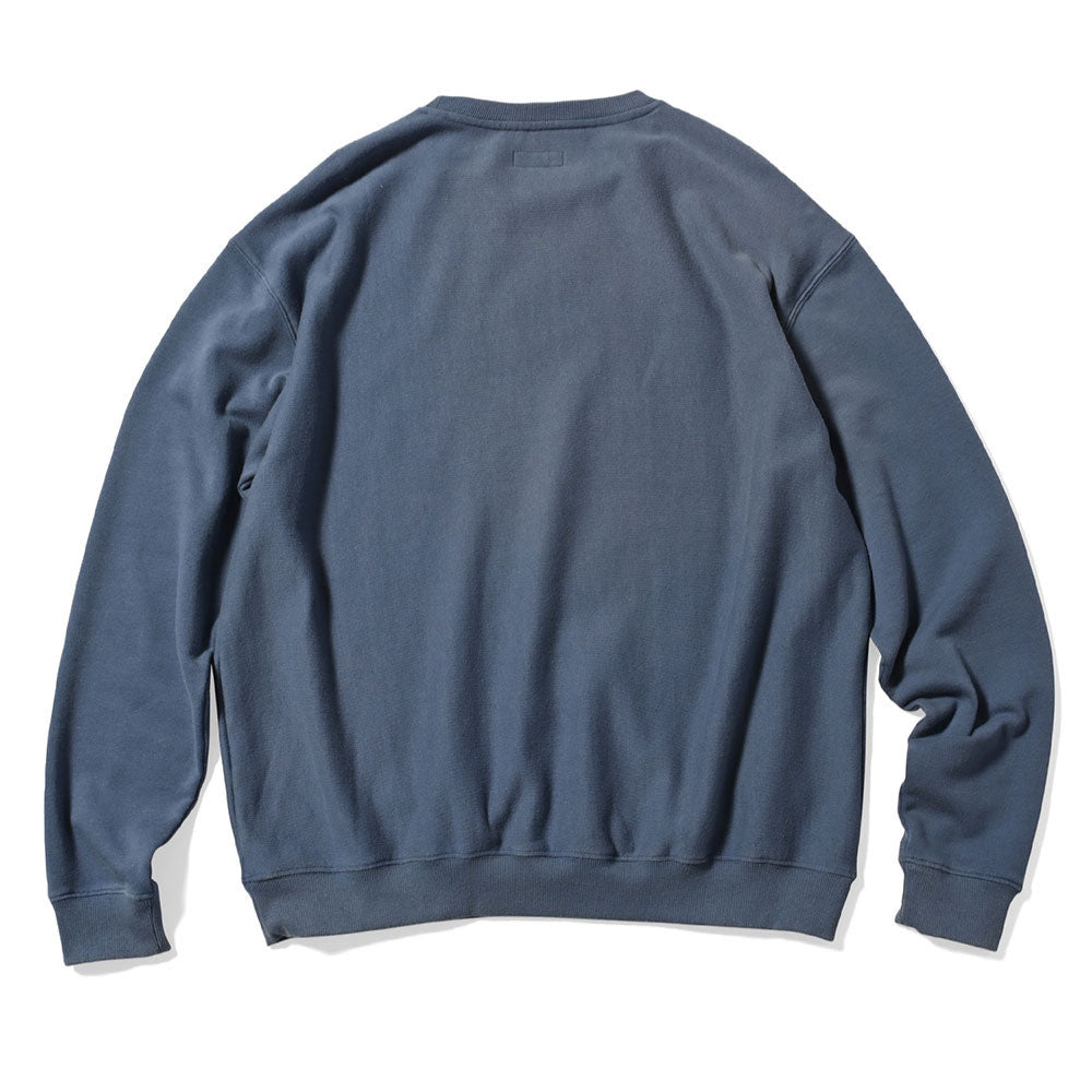 Worn Out Small Logo Crew Sweat Blue スモール ロゴ クルー ネック スウェット