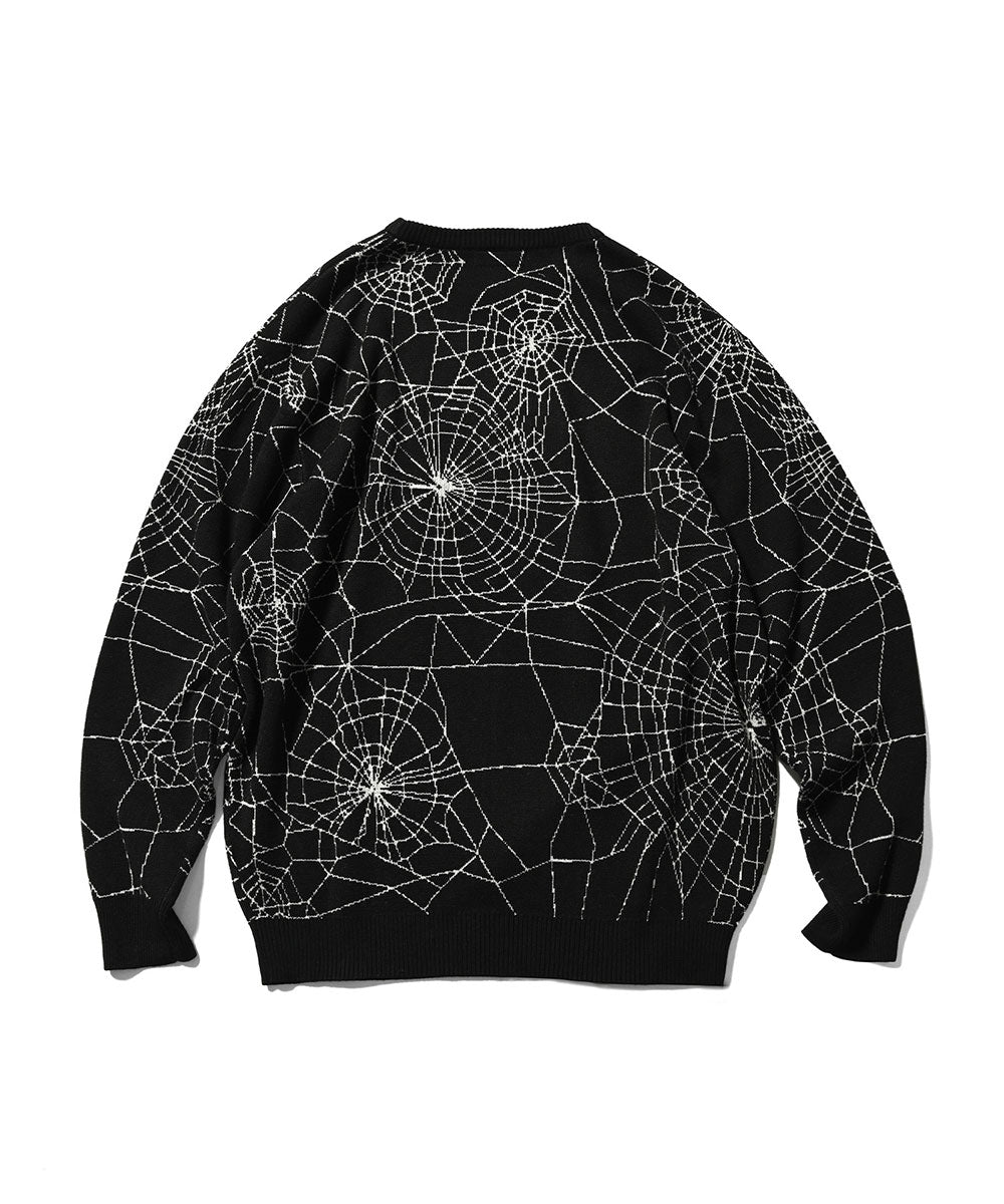 Spiderweb Knit Sweater BLK スパイダーウェブ ニット セーター