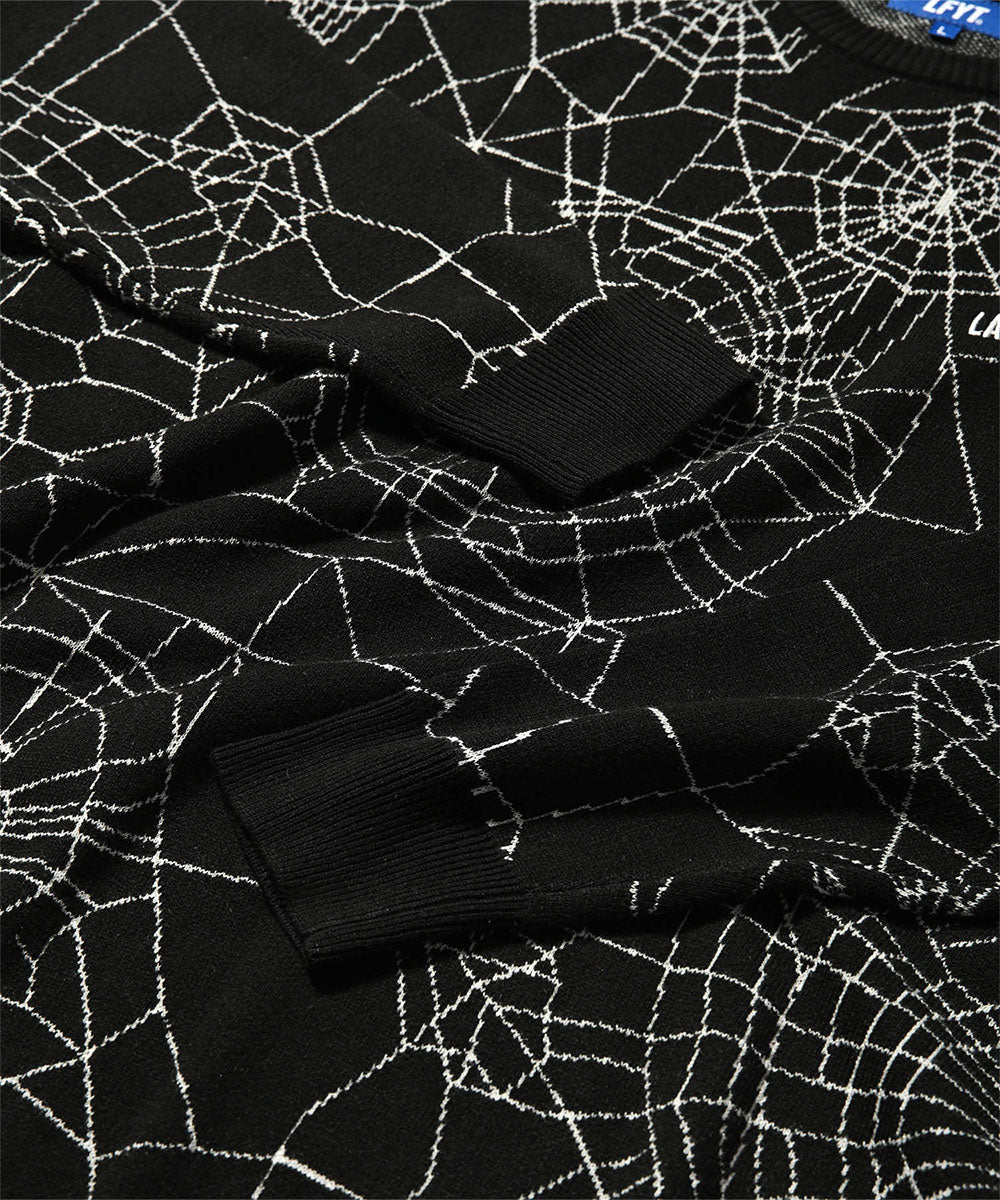 Spiderweb Knit Sweater BLK スパイダーウェブ ニット セーター