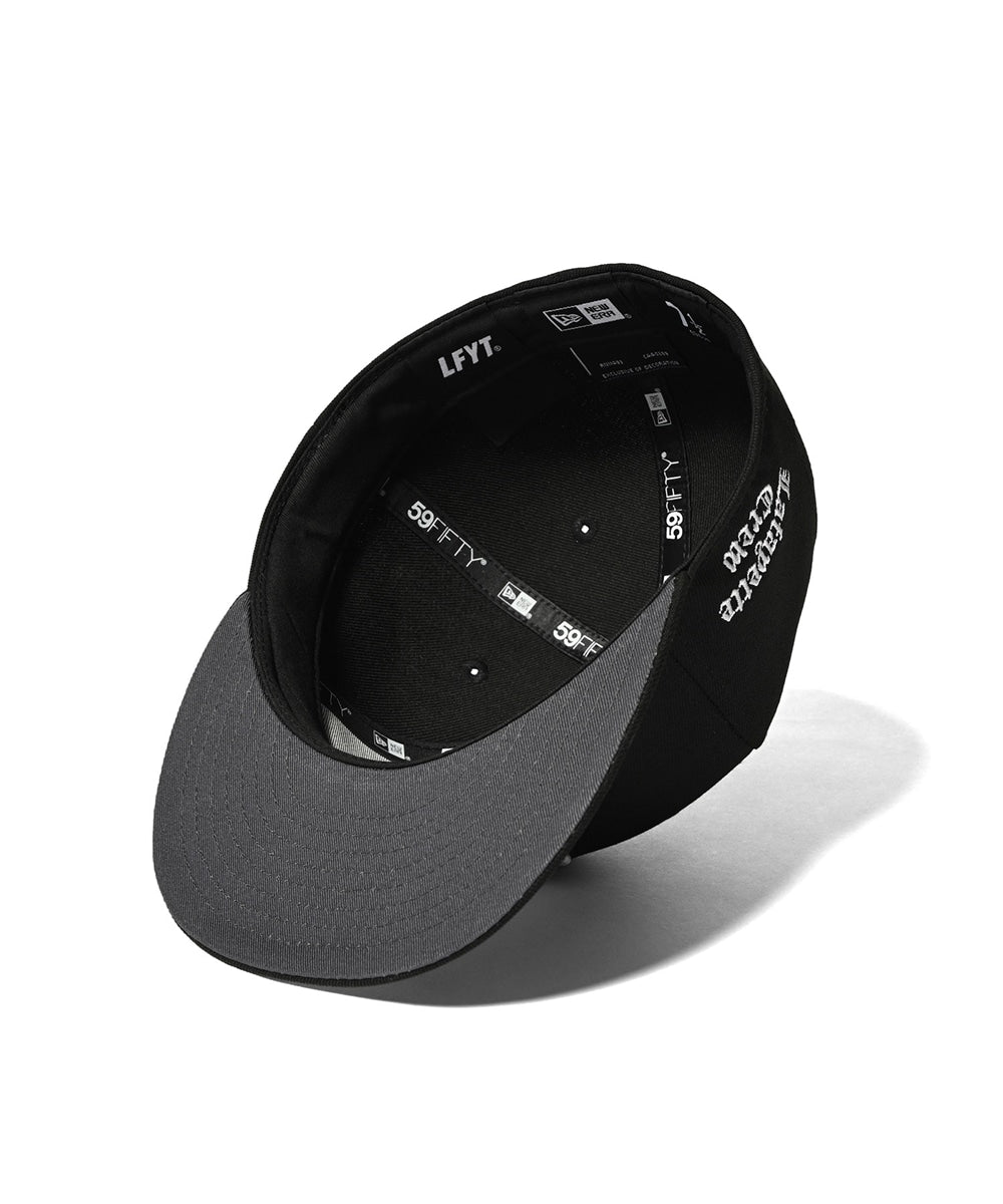 ×New Era LF Logo 59Fifty Crew LF LOGO Cap BLK ニューエラ ロゴ キャップ レザー 帽子