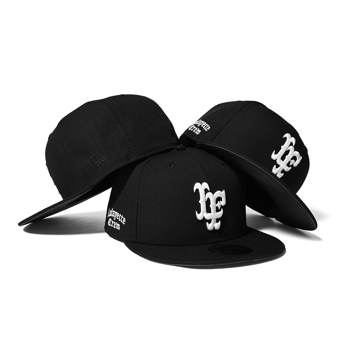 ×New Era LF Logo 59Fifty Crew LF LOGO Cap BLK ニューエラ ロゴ キャップ レザー 帽子