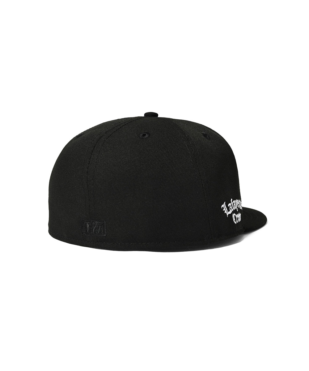×New Era LF Logo 59Fifty Crew LF LOGO Cap BLK ニューエラ ロゴ キャップ レザー 帽子
