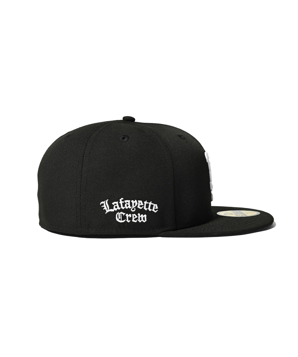 ×New Era LF Logo 59Fifty Crew LF LOGO Cap BLK ニューエラ ロゴ キャップ レザー 帽子