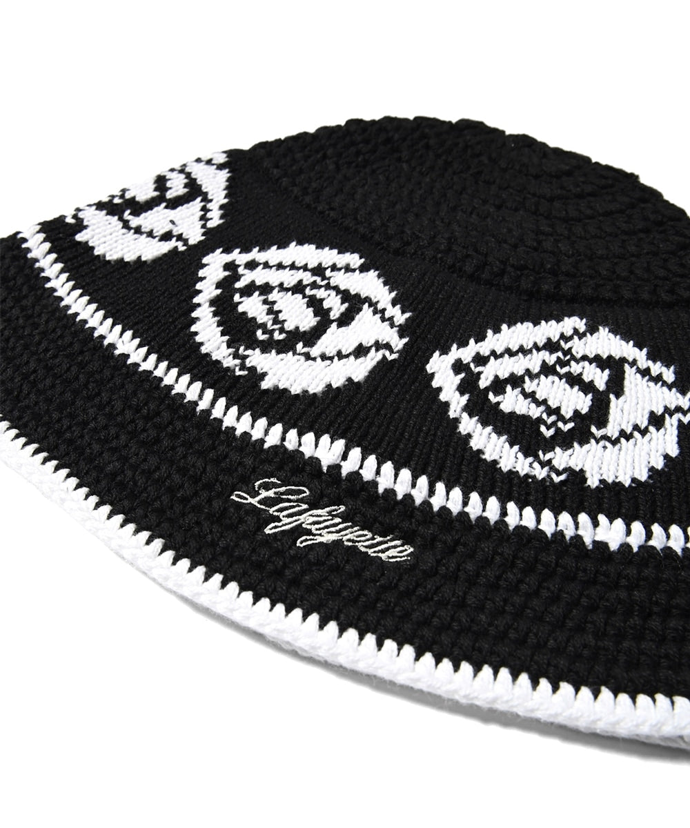 Rose Knit Bucket Hat ローズ ニット バケット ハット 帽子