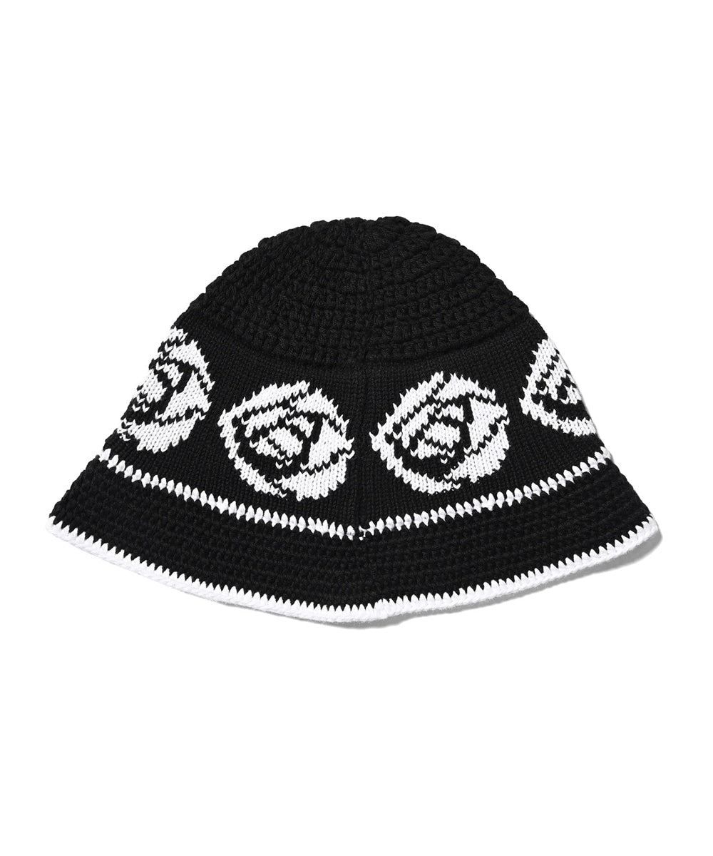 Rose Knit Bucket Hat ローズ ニット バケット ハット 帽子