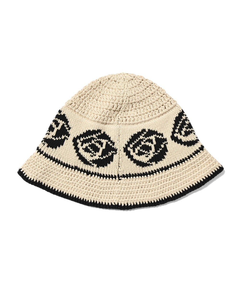 Rose Knit Bucket Hat ローズ ニット バケット ハット 帽子