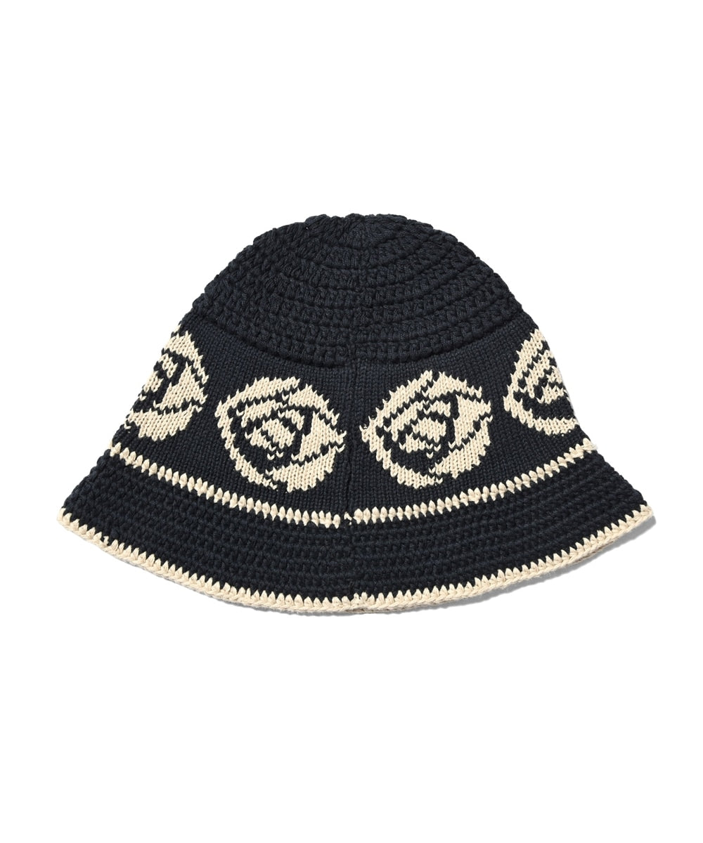 Rose Knit Bucket Hat ローズ ニット バケット ハット 帽子