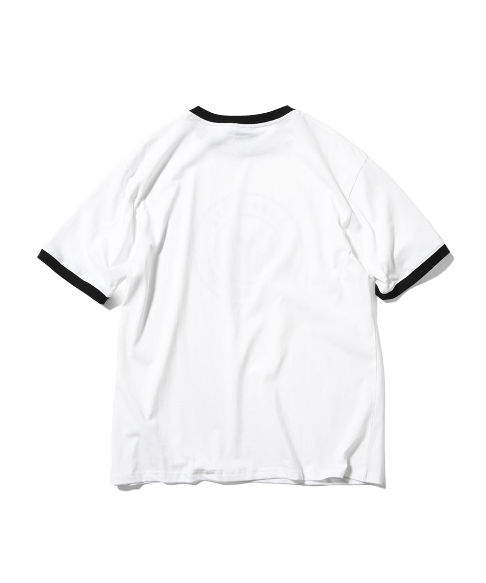 Token Logo Ringer S/S Tee White トークン ロゴ リンガー トリム 半袖 Tシャツ