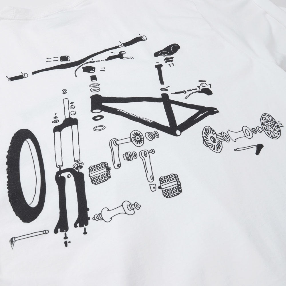 × BROOKLYN MACHINE WORKS Big Ben L/S Tee WHT ブルックリンマシンワークス 長袖 Tシャツ