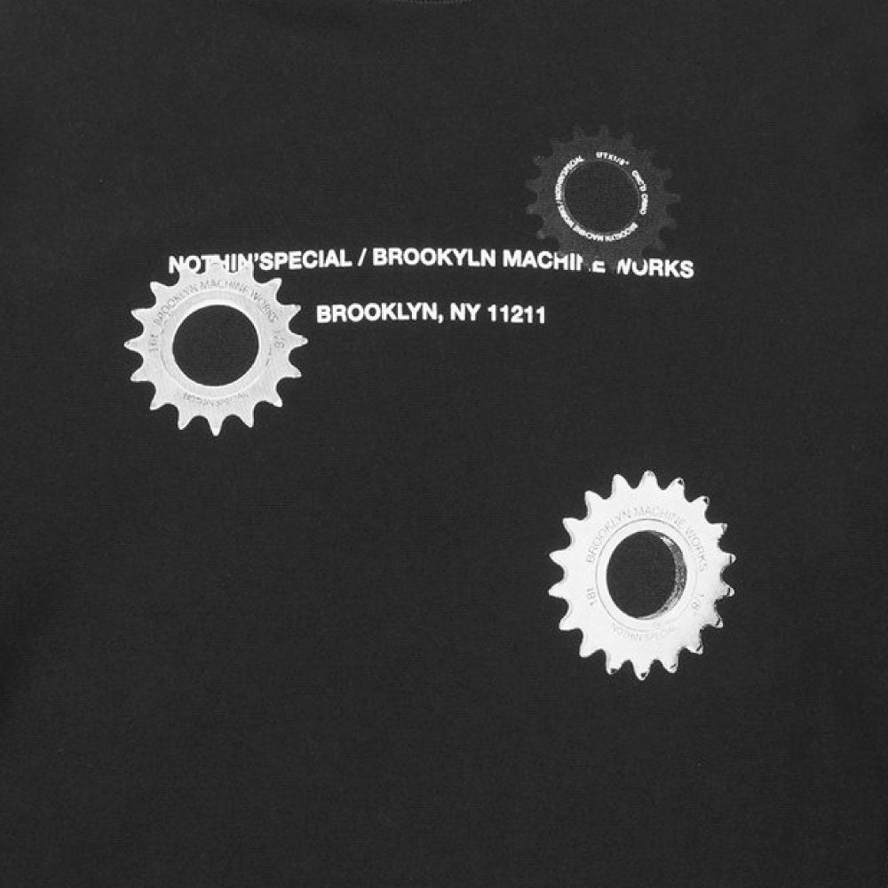 × BROOKLYN MACHINE WORKS Gangsta Crew Neck Sweatshirt BLK ブルックリンマシンワークス クルーネック スウェット