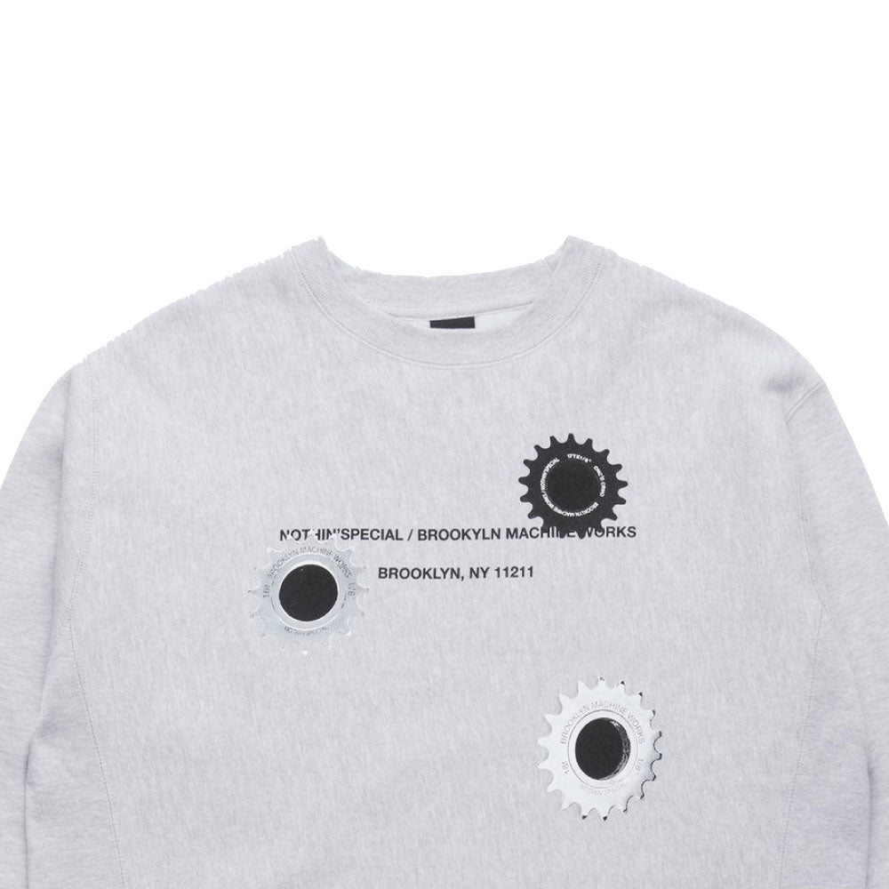 × BROOKLYN MACHINE WORKS Gangsta Crew Neck Sweatshirt ブルックリンマシンワークス クルーネック スウェット