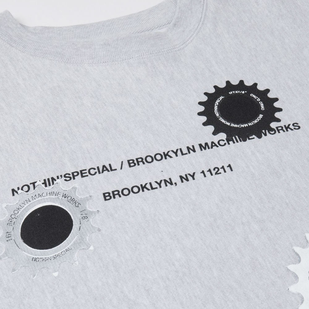 × BROOKLYN MACHINE WORKS Gangsta Crew Neck Sweatshirt ブルックリンマシンワークス クルーネック スウェット