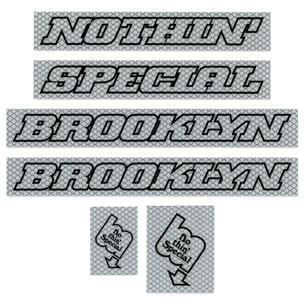 × BROOKLYN MACHINE WORKS Reflective Sticker Pack ブルックリンマシンワークス リフレクティヴ ステッカー パック