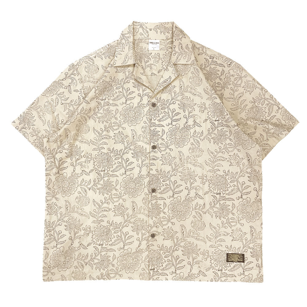 Block Allover S/S Shirts フラワー 半袖 シャツ