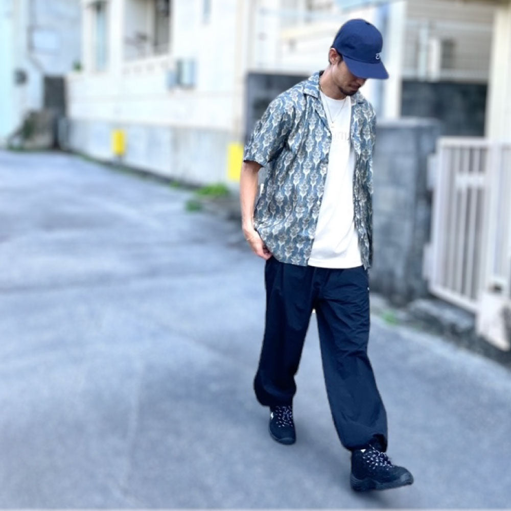 Paisley Allover S/S Shirts Blue 半袖 ペイズリー シャツ