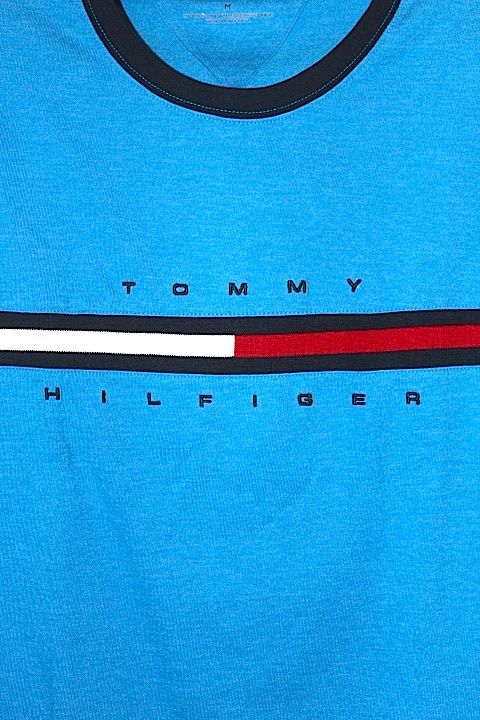 Tommy Hilfiger(トミーヒルフィガー) Flag LineTee Blue