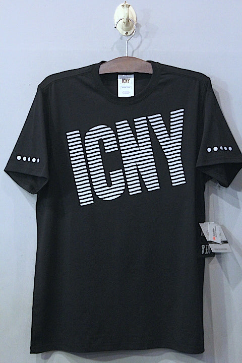 ICNY(アイスコールドニューヨーク) Wave Logo 3M Reflective T-Shirt Black