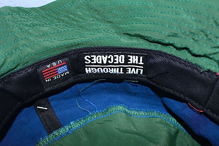 The Decades Hat Co.(ディケイド ハット) Barcelona Bucket Hat USA Green Navy Red