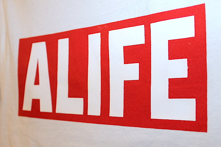 Alife(エーライフ) S/S Basic Stuck Box Logo Tee White