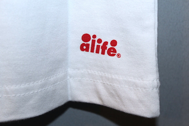 Alife(エーライフ) S/S Basic Stuck Box Logo Tee White