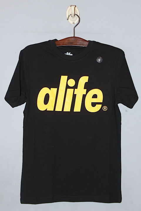 Alife(エーライフ) S/S Core Logo Tee Black Yellow Wu-Tang