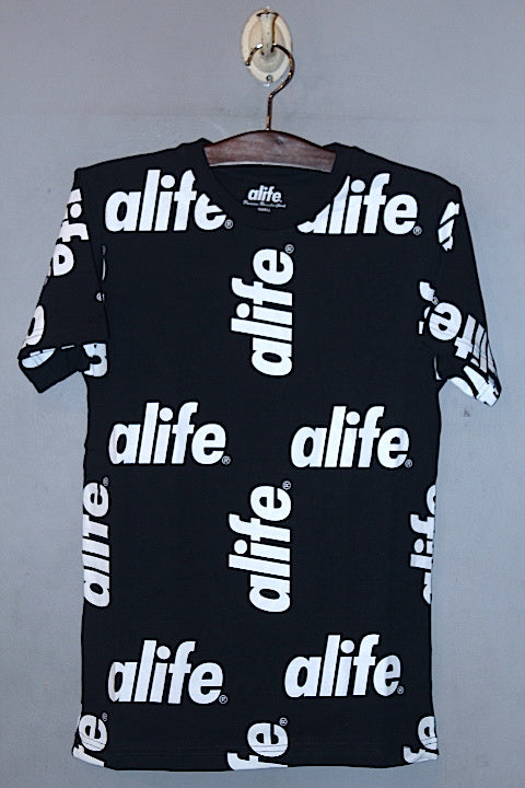 Alife(エーライフ) S/S Core Allover Tee Eclip Blue Navy