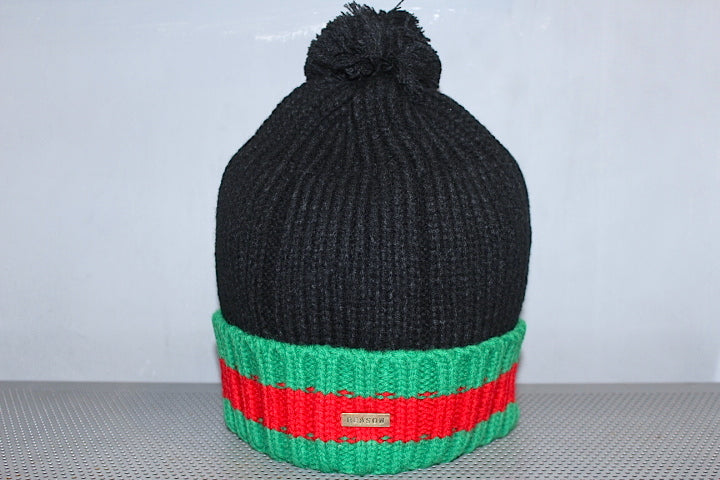 Reason(リーズン) NYC Reason Clothing GG Stripe Pom Pom Knit Cap beanie Logo