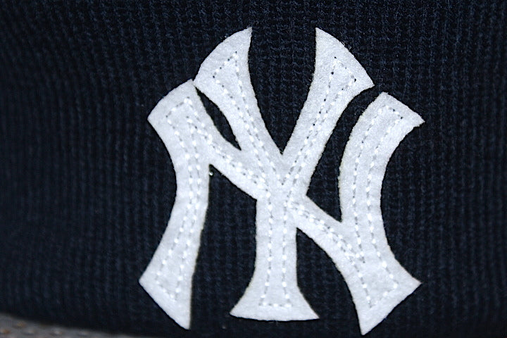 Basic Cuff Knit Cap Team Logo NewYork Yankees Navy