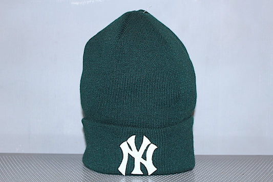 Basic Cuff Knit Cap Team Logo NewYork Yankees Green