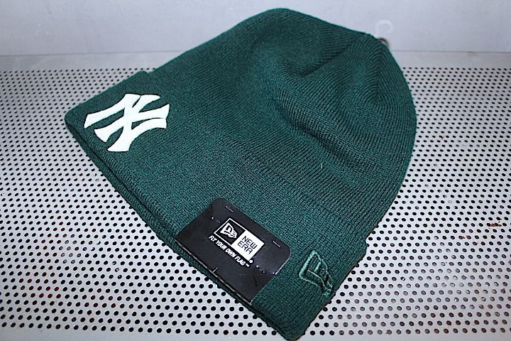 Basic Cuff Knit Cap Team Logo NewYork Yankees Green