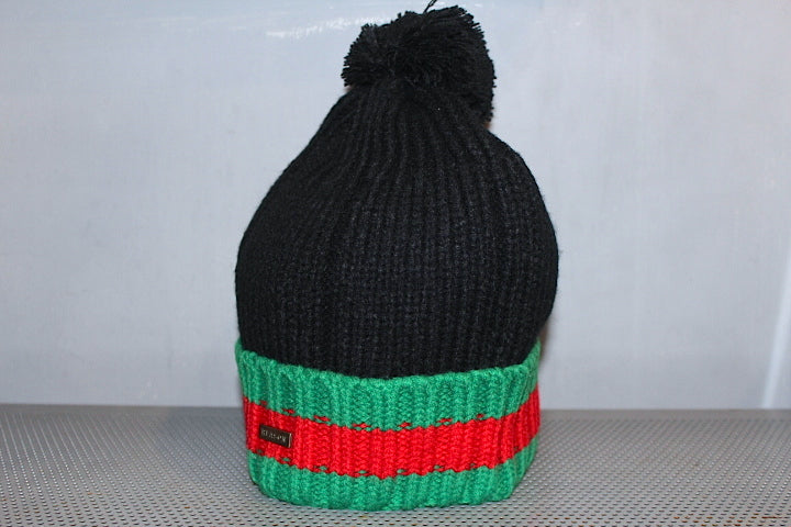 Reason(リーズン) NYC Reason Clothing GG Stripe Pom Pom Knit Cap beanie Logo