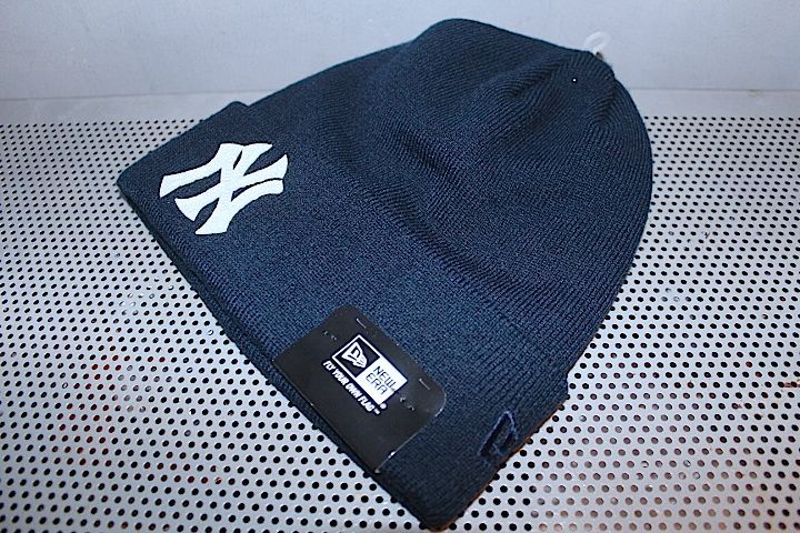 Basic Cuff Knit Cap Team Logo NewYork Yankees Navy