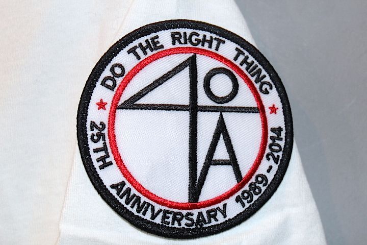 40Acres(フォーティーエーカース) and a mule S/S Do The Right Thing 25th Anniversary Joint Tee Limited Item White