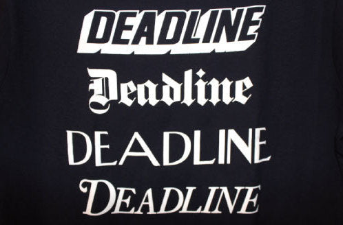 Deadline(デッドライン)NYC S/S Tee Navy