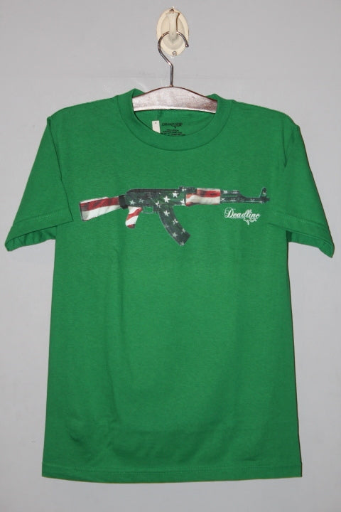 Deadline(デッドライン) Mexican American AK 47 S/S Tee Green