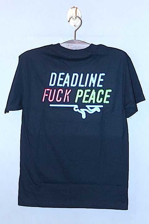 Deadline(デッドライン)Fuck Peace S/S Tee Navy