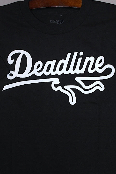 Deadline(デッドライン)Sports Logo S/S Tee Black White