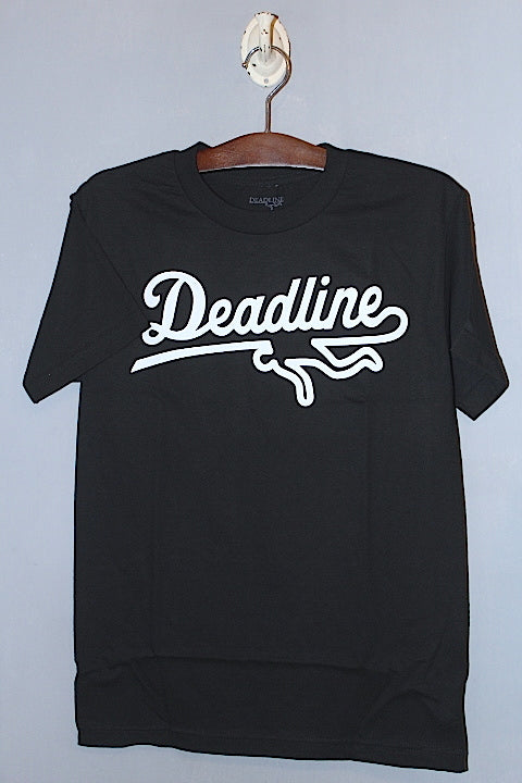 Deadline(デッドライン)Sports Logo S/S Tee Black White