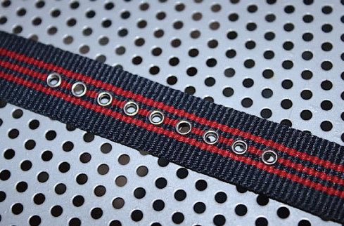 Brooks Brothers(ブルックス ブラザーズ) Ribbon Watch Belt Navy Red ベルト