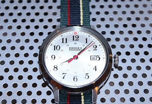 Brooks Brothers(ブルックス ブラザーズ) Nylon Strap Stripe Watch 腕時計