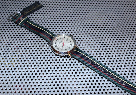 Brooks Brothers(ブルックス ブラザーズ) Nylon Strap Stripe Watch 腕時計